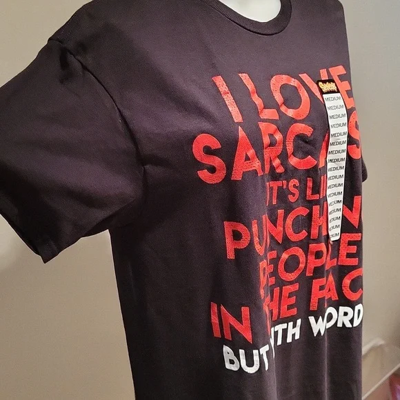 FINAL PRICE Spencers I LOVE SARCASM IT'S LIKE PUNCHING PEOPLE IN THE FACE - Picture 4 of 8